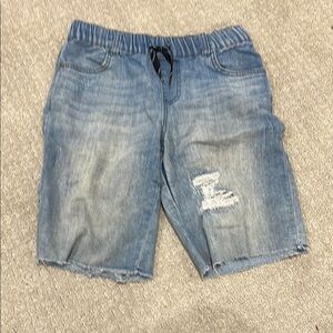Men's Blue Denim Shorts